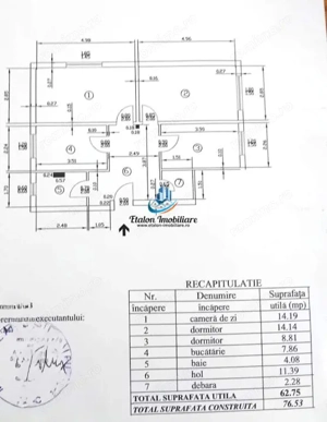 Apartament 3 camere decomandat, sud-est, Zona Scoala 10, Precista - imagine 6