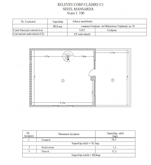 casa ciolpani 230m2 util P+1+M terasa P 40m2 terasa M 31m2 garaj144m2 total 446,4m2 - imagine 9