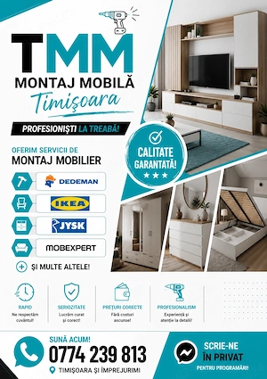 Montaj Mobila Dedeman, Jysk, Ikea, etc 