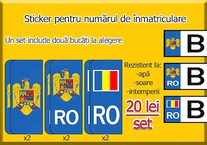 Autocolant Număr Mașină - imagine 5