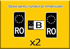 Autocolant Număr Mașină - imagine 4
