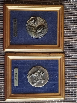 Tablouri Colectie Vintage Italia - Medalioane Placate Argint Michelangelo, Cellini