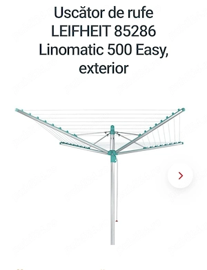Uscător de rufe LEIFHEIT 85286 Linomatic 500 Easy, exterior
