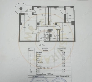 Apartament decomandat 3 camere Gavana 