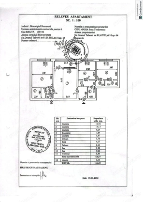 Apartament 3 Camere | Dr.Taberei 81 | Bloc TD3 | Metrou | Comision 0% - imagine 13