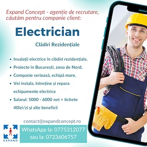 ELECTRICIAN (clădiri rezidențiale)