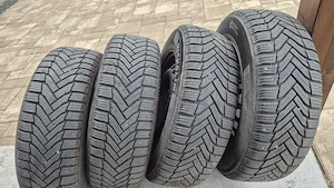 Jante tabla pe 15" cu capace, originale si anvelope de iarna Michelin pentru VW GOLF 7 - imagine 3