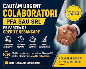colaboratori PFA SRL -domeniul nebancar