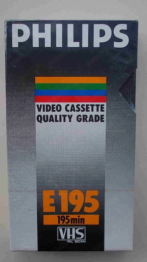 Caseta PHILIPS E 195 vhs vcr, casete video noi originale sigilate