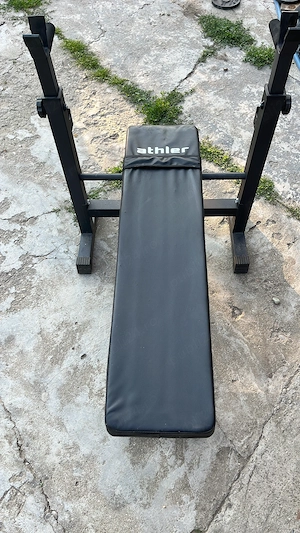 Set fitness DAMYOS complet  44kg+ banca+ 2 bare