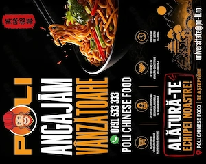 Angajam agenta de vanzari POLI Chinese Street Food