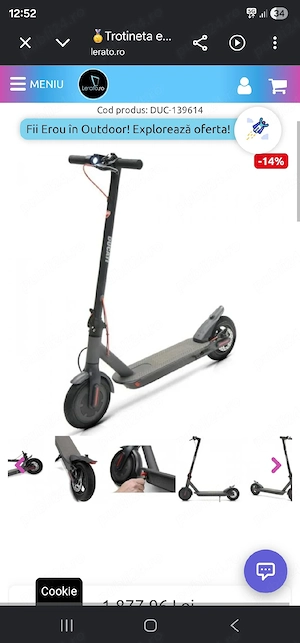 trotineta electrica ducati pro 1 evo