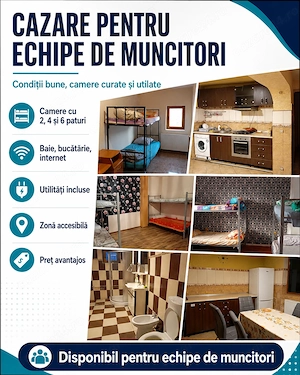 cazare muncitori  grupuri Craiova