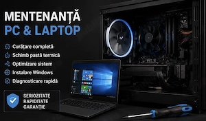 Curățare și Reparații PC, Laptop, Plăci Video, Console