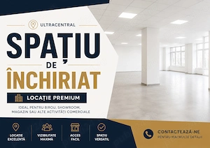 Spatiu comercial ultracentral--172 mp--2500e