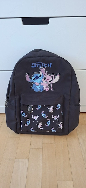 Rucsac negru Disney Stitch și Angel - imagine 3