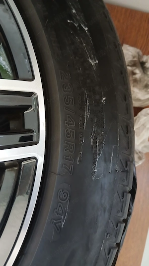 Roti complete 17" 5x108 (235/45 R17 94Y) pentru Volvo S60 D3 si alte modele (Jante 17" CARMANI 14) - imagine 5