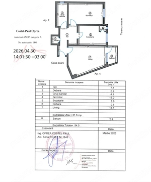 Apartament 2 camere Obor str Marasesti