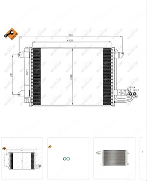 Radiator AC grup vag 2003-2013 - imagine 2