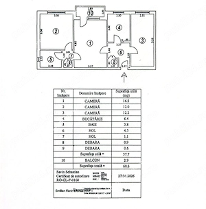 Apartament cu 3 camere zona centrală , stradal, intr-un bloc curat, 69.900 euro - imagine 8