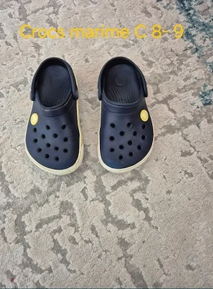 Papuci Crocs Crocband II Navy pentru copii marime 26-27