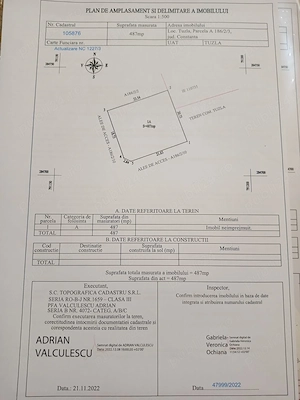 Vand 3 loturi intravilane Tuzla foarte ieftin 11 euro mp.