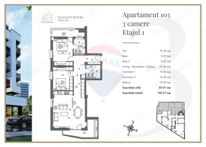 Apartament 3 Camere Premium cu 2 Balcoane – Elegant House, Brașov - imagine 10