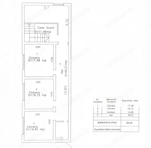 Apartament spațios cu 3 camere – doar 110.000 €! - imagine 7