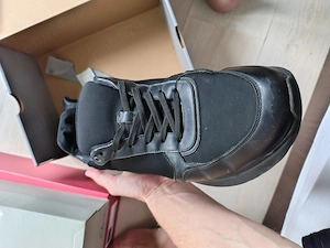 Incaltari sport Bigotti negri piele naturala si textil talpa extra light, Size 43-44