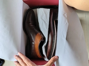Scarosso Italy Oxfords Dress Shoes Mens Size 44 EU Burgundy Leather