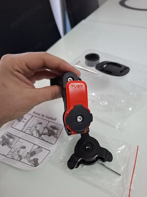 Suport Telefon Moto Quad Lock + Shock Absorber Amortizor Socuri - imagine 2
