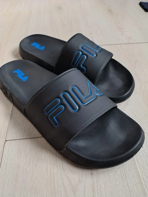 Papuci FILA, Men's Brand Logo Printed Slippers, Size 44