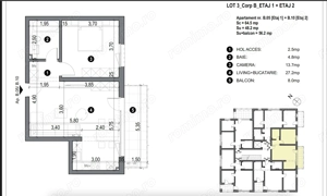 Apartment bloc nou cu lift si loc de parcare inclus - imagine 2