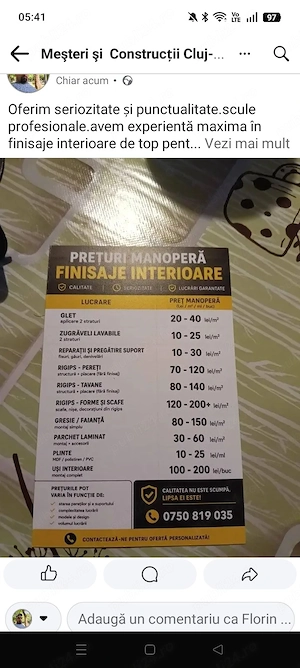 constructi interioare 