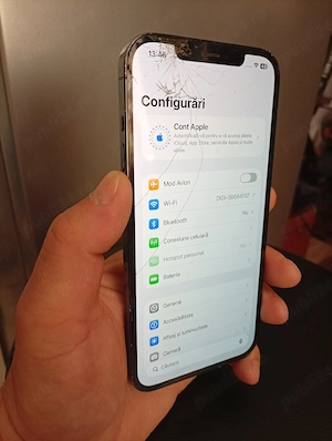 vând iPhone 12 pro max cu ecran spart 