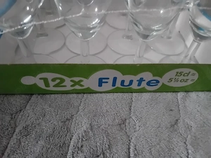 12 pahare noi pentru șampanie 15 cl 