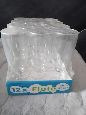 12 pahare noi pentru șampanie 15 cl
