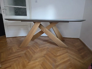 Masă modernă  din lemn pentru sufragerie living - imagine 4