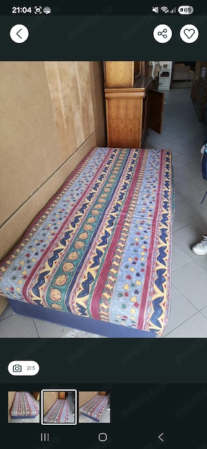 pat cu arcuri