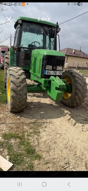 se vinde john deere 6300a antro stare perfecta de funtionare fara gram de scurgeri ac funtional  - imagine 2
