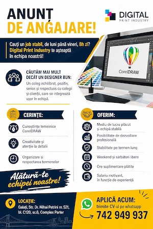 Operator grafic CorelDraw       