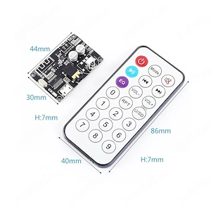 Modul Bluetooth XY-WRBT BLE 5.0 cu Telecomandă   Decoder Audio Stereo 3.7V 24V pentru Boxe DIY & Amp - imagine 3