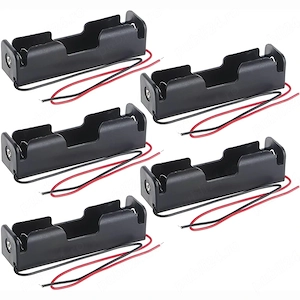 Set 5 Suport Baterie 18650 3.7V cu Fire   Holder 1 Slot PP, DIY Arduino LED Alimentare