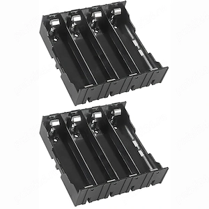 Set 2 Suporturi Baterie 18650 4 Celule 3.7V   Holder 4 Sloturi Serie Paralel DIY