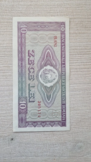 Bancnota 10 lei 1966 UNC