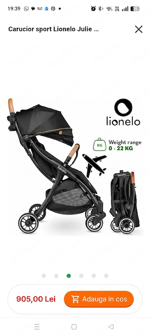 Vind carucior Lionelo