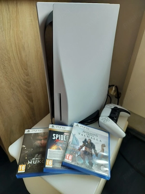 PlayStation 5 Ediția Cu Disk + 3 jocuri