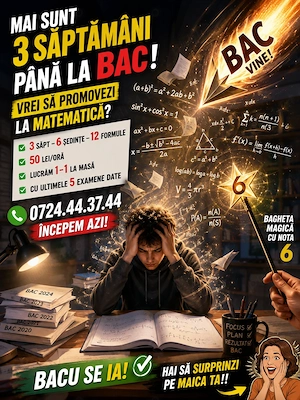 6 ședințe Urgent pt Bac daca vrei nota 6 