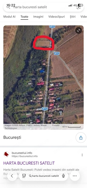 Teren de vanzare (loc de casa) Aprozi Calarasi 35 km Bucuresti - imagine 3