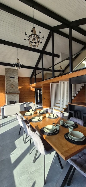Vila noua de lemn de vanzare complet echipata Toplita - imagine 2